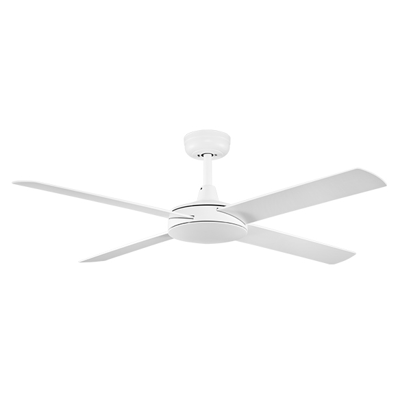 white ceiling fan with wall control