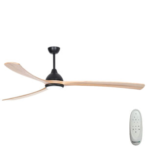fanco-sanctuary-dc-ceiling-fan-with-cct-led-light-and-remote-control-black-with-natural-blades-86-inch