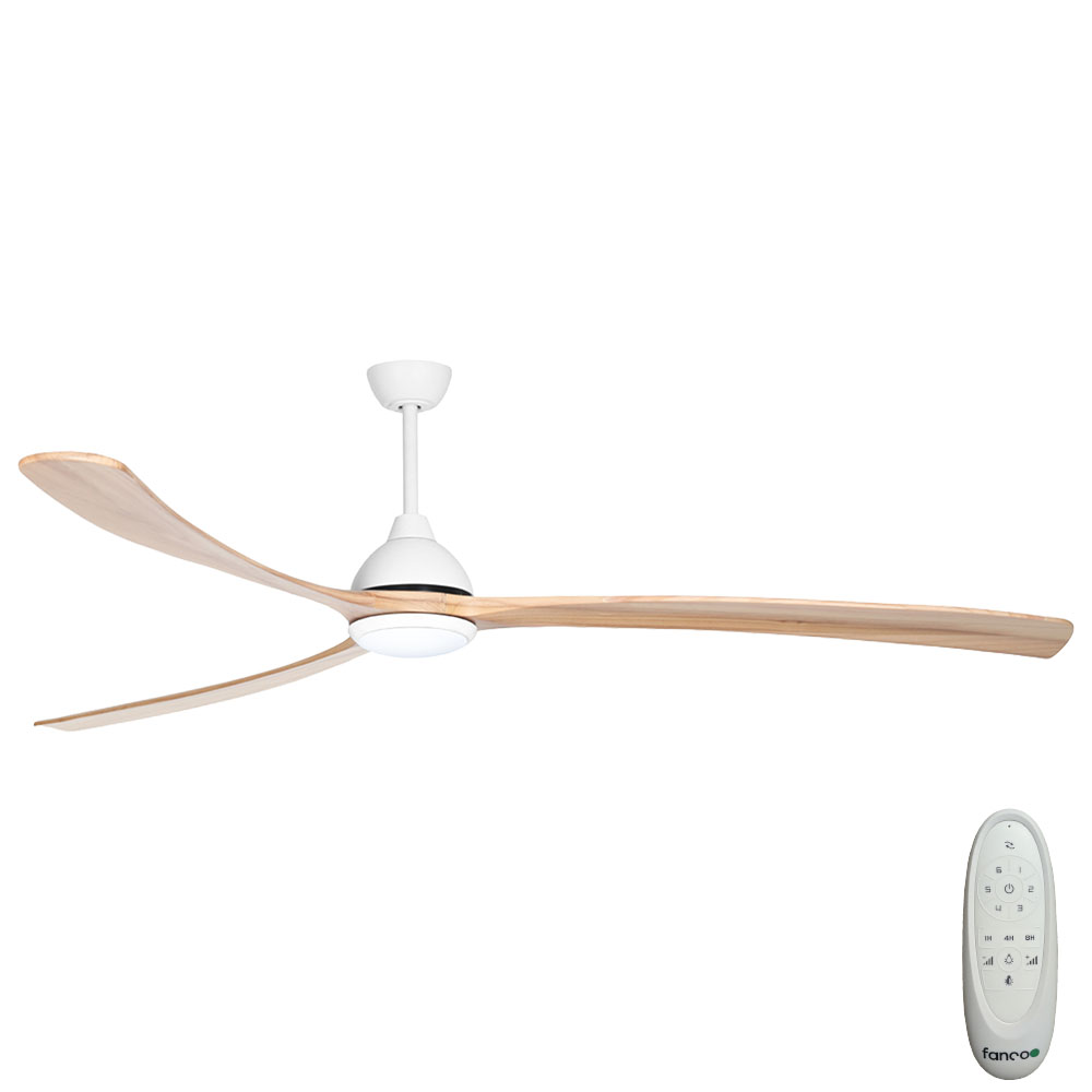 fanco-sanctuary-dc-ceiling-fan-with-cct-led-light-and-remote-control-white-with-natural-blades-92-inch