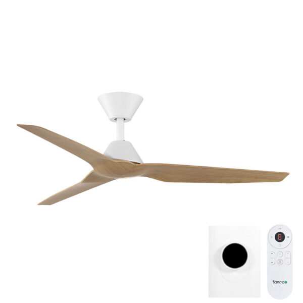 infinity-id-smart-dc-48-inch-ceiling-fan-with-remote-and-wall-control-white-motor-beechwood-blades