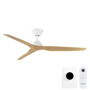 infinity-id-smart-dc-54-inch-ceiling-fan-with-remote-and-wall-control-white-motor-beechwood-blades