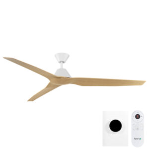 infinity-id-smart-dc-64-inch-ceiling-fan-with-remote-and-wall-control-white-motor-beechwood-blades