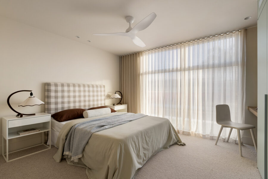 fanco eco style dc 52 inch white fan in helen street northcote bedroom modern energy efficient design