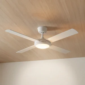 Fanco Eco Silent Pro 48 inch DC SMART Ceiling Fan with LED Light in White