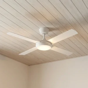Fanco Eco Silent Pro 52 inch DC Ceiling Fan with LED Light in White