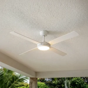 Fanco Eco Silent Pro 56 inch DC Ceiling Fan with LED Light in White
