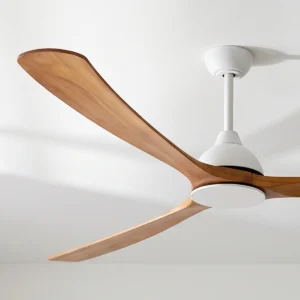 fanco-sanctuary-86-inch-dc-ceiling-fan-white-with-teak-blades-no-light-close-up
